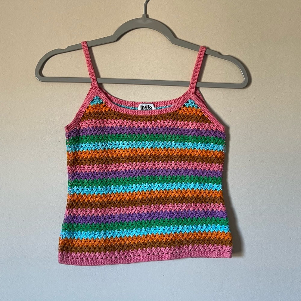 Colorful Knit Tank Top